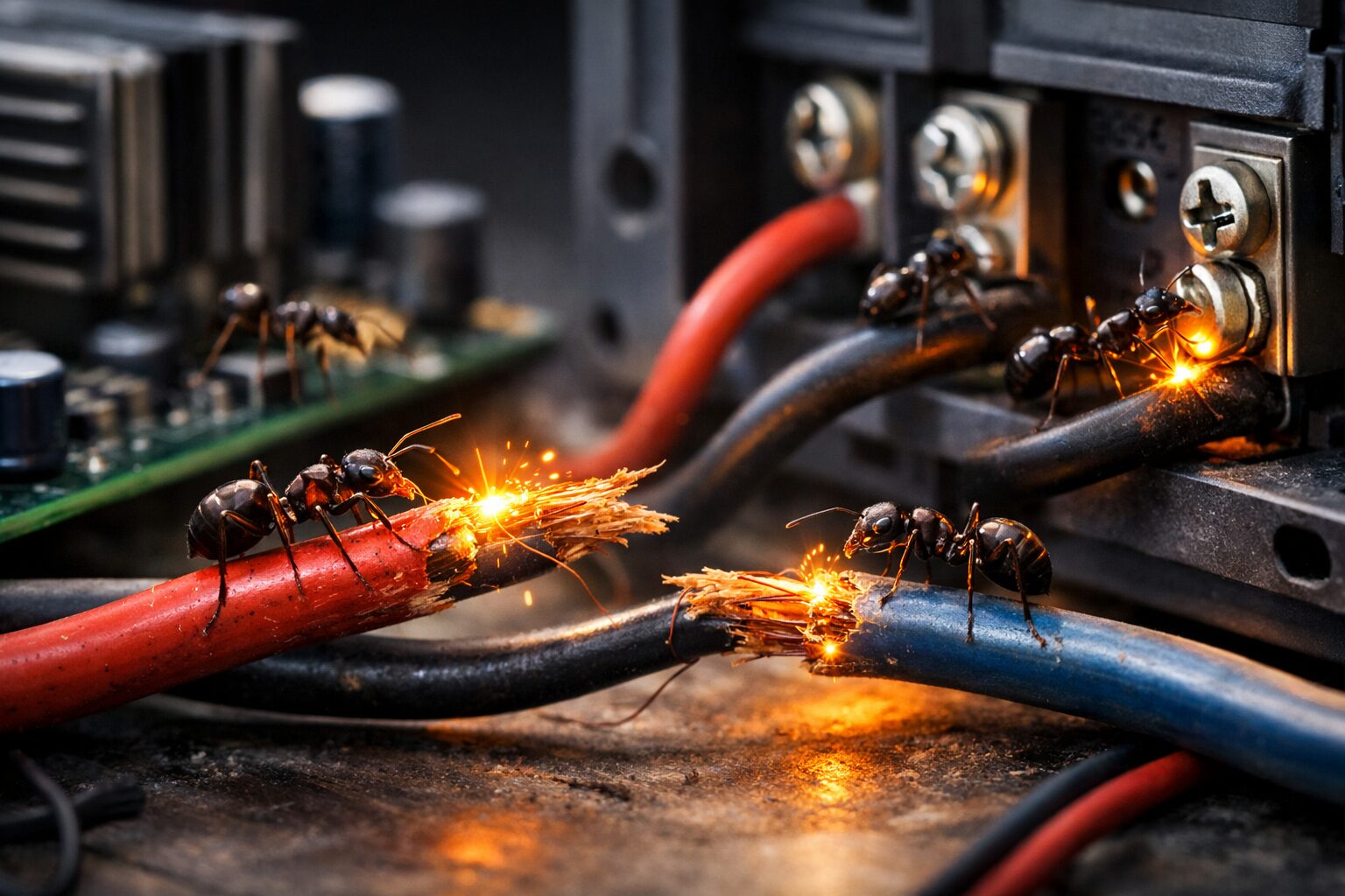 Ants Damage Electrical Wiring