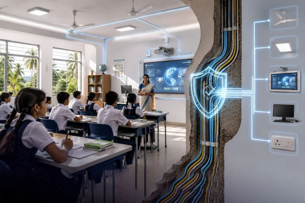 safest electrical wires for schools in Kerala