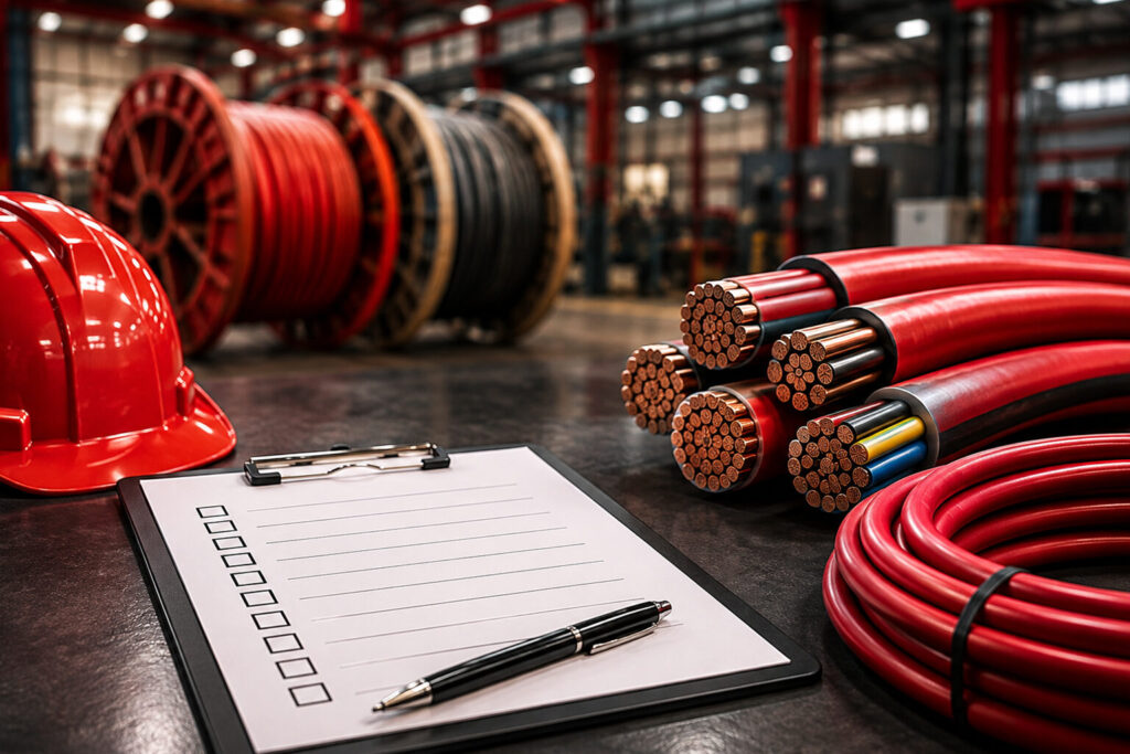 electrical cable procurement checklist