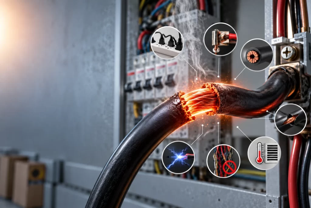 electrical wire overheating