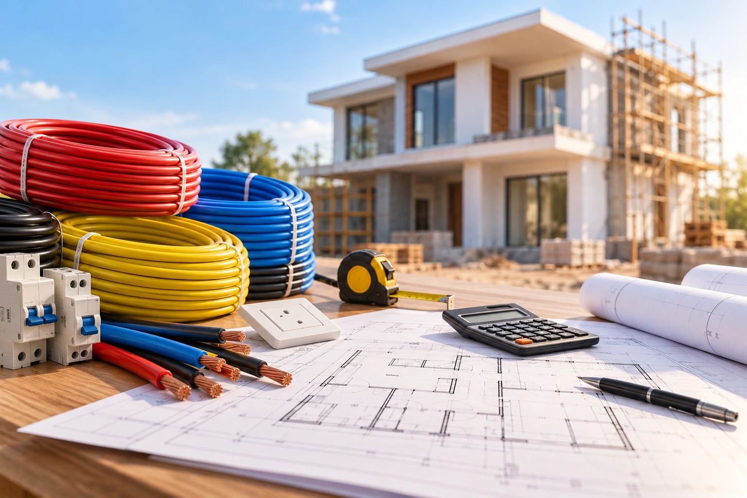 house wiring material estimate