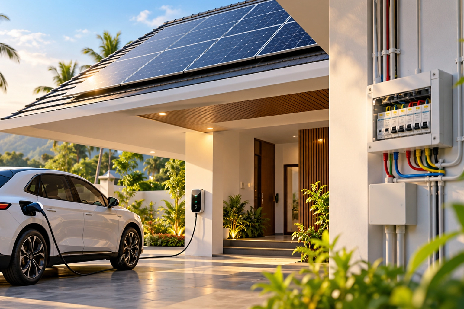 EV charger wiring in Kerala